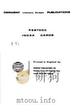 DERWENT LITERATURE DIVIAION PUBLICATIONS PESTDOC INDEX CAROS     PDF电子版封面     