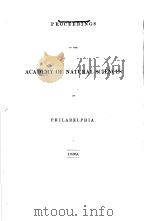 PROCEEDINGS OF THE ACADEMY OF NATURAL SCIENCES OF PHILADELPHIA 1869 PDF电子版封面