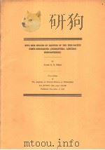 FIVE NEW SPECIES OF EARWIGS OF THE INDE-PACIFIC GENUS NESOGASTER PDF电子版封面 JAMES.A.G.REHN