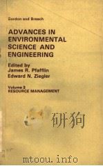 ADVANCES IN ENVIRONMENTAL SCIENCE AND ENGINEERING VOLUME 2 PDF电子版封面 JAMES R.PFAFFLIN AND EDWARD N.