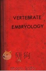 VERTEBRATE EMBRYOLOGY  FOURTH EDITION     PDF电子版封面    ROBERT S.MCEWEN 