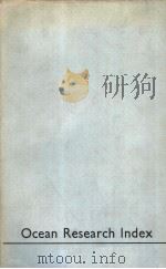 OCEAN RESEARCH INDEX  SECOND EDITION（ PDF版）