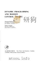 DYNAMIC PROGRAMMING AND MODERN CONTROL THEORY（ PDF版）
