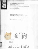 HYDROGRAPHIC OBSERVATIONS IN TAMPA BAY AND ADJACENT WATERS-1972（ PDF版）
