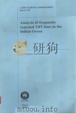 ANALYSIS OF FREQUENTLY REPEATED XBT LINES IN THE INDIAN OCEAN  CSIRO MARINE LABORATORIES REPORT  238（ PDF版）