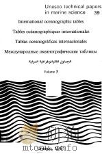 INTERNATIONAL OCEANOGRAPHIC TABLES TABIES OCEANOGRAPHIQUES INTERNATIONALES TABLAS OCEANOGRAFICAS INT PDF电子版封面