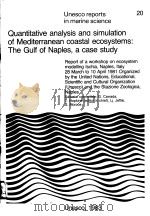 QUANTITATIVE ANALYSIS AND SIMULATION OF MEDITERRANEAN COASTAL ECOSYSTEMS:THE GULF OF NAPLES,A CASE S PDF电子版封面