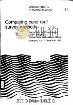 COMPARING CORAL REEF SURVEY METHODS UNESCO REPORTS IN MARINE SCIENCE 21 PDF电子版封面