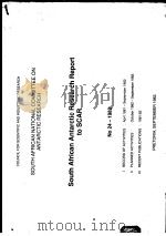 SOUTH AFRICAN NATIONAL COMMITTEE ON ANTARCTIC RESEARCH SOUTH AFRICAN ANTARCTIC RESEARCH REPORT TO SC（ PDF版）