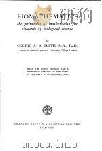 BIOMATHEMATICS THE PRINCIPLES OF MATHEMATICS FOR STUDENTS OF BIOLOGICAL SCIENCE（ PDF版）