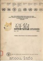 REPORTS AND STUDIES NO.24 THERMAL DISCHARGES IN THE MARINE ENVIRONMENT PDF电子版封面