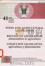 FOOD AND AGRICULTURAL LEGISLATION NO.41 PDF电子版封面