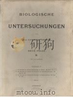 BIOLOGISCHE UNTERSUCHUNGEN NEUE FOLGE 2 PDF电子版封面