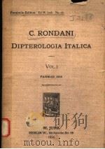 DIPTEROLOGIAE ITALICAE VOL.I 1856 PDF电子版封面