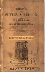HISTOIRE NATURELLE DES INSECTES HYMENOPTERES TOME 3 PDF电子版封面