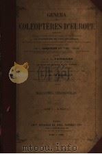 GENERA DES COLEOPTERES D‘EUROPE TOME 4-2 PARTIE PDF电子版封面