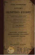 GENERA DES COLEOPTERES D‘EUROPE 1858 PDF电子版封面