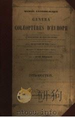 GENERA DES COLEOPTERES D‘EUROPE TOME PREMIER PDF电子版封面