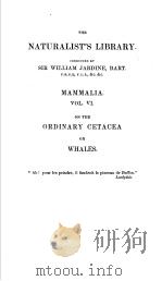 THE NATURALIST‘S LIBRARY MAMMALIA VOL.6 PDF电子版封面