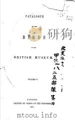 CATALOGUE OF THE BIRDS IN THE BRITISH MUSEUM VOLUME 5 PDF电子版封面 HENRY SEEBOHM