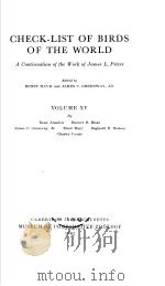 CHECK-LIST OF BIRDS OF THE WORLD  VOLUME 15（ PDF版）