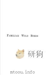 FAMILIAR WILD BIRDS 3-4 PDF电子版封面 W. SWAYSLAND