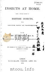 INSECTS AT HOME  1872     PDF电子版封面    REV.J.G. WOOD 