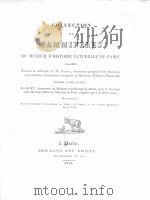 COLLECTION DE MAMMIFERES DU MUSEUM D‘HISTOIRE NATURELLE PDF电子版封面