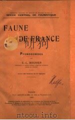 FAUNE DE FRANCE 7 PDF电子版封面 E.L.BOUVIER