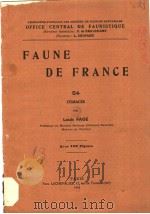 FAUNE DE FRANCE 54     PDF电子版封面    LOUIS FAGE 