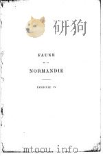 FAUNE DE LA NORMANDIE PAR HENRI GADEAU DE KERVILLE FASCICULE 4 PDF电子版封面