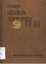 HUGO‘S GERMAN SIMPLIFIED PDF电子版封面