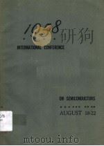 1958 INIERNATIONAL CONFERENCE ON SEMICONDUCTORS PDF电子版封面