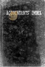 Accountants‘Index（1921 PDF版）