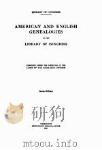 American and English genealogies in the Library of Congress 1919 PDF电子版封面