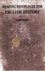 Reading references for English history   1910  PDF电子版封面     