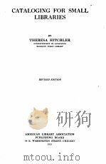 CATALOGING FOR SMALL LIBRARIES（1915 PDF版）