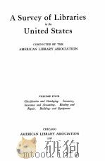 a survey of libraries in the united states vol.4.（1927 PDF版）