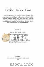 Fiction Index Two 1957 PDF电子版封面