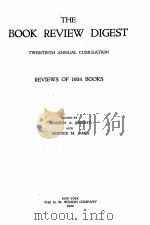 THE BOOK REVIEW DIGEST（1925 PDF版）