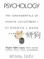 PSYCHOLOGY 1946 PDF电子版封面 NORMAN L.MUNN BOWDOIN COLLEGE