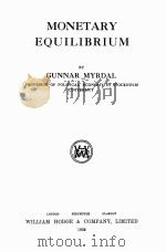 MONETARY EQUILIBRIUM（1939 PDF版）