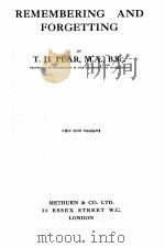 Remembering and Forgetting（1922 PDF版）
