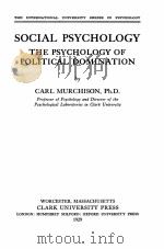 SOCIAL PSYCHOLOGY（1929 PDF版）