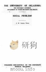 SOCIAL PROBLEMS PDF电子版封面 J. W. SCROGGS
