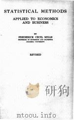 STATISTICAL METHODS APPLIED TO ECONOMICS AND BUSINESS PDF电子版封面
