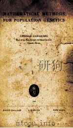 Mathematical methods for population genetics. 1948 PDF电子版封面