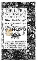 THE LIFE WORKS OF GOETHE（1911 PDF版）