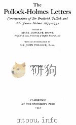 THE POLLOCK-HOLMES LETTERS VOLUME 1（1942 PDF版）