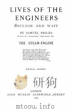 LIVES OF THE ENGINEERS（1904 PDF版）